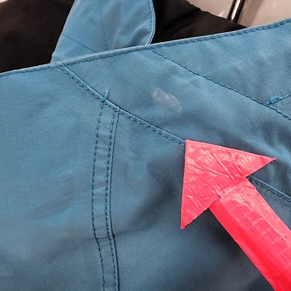 Vintage The North Face Mens Large Jacket Gore-Tex Mountain Hooded Zipper Blue - Picture 8 of 15